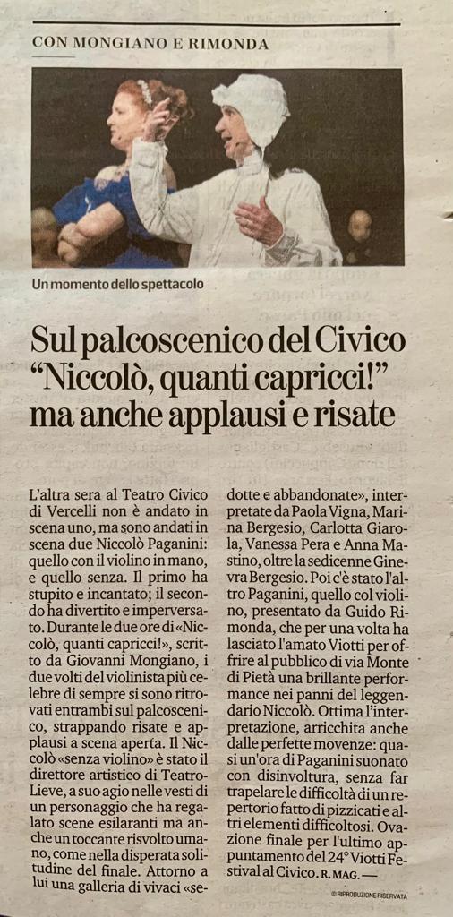 Articolo La Stampa del 24 maggio 2022